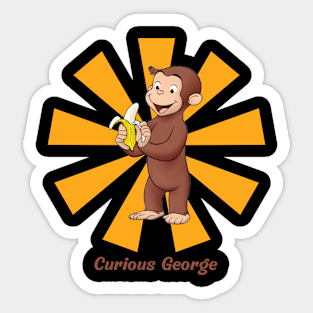 Curious George Vintage Sticker